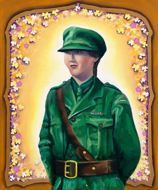 Portrait paintings of Women who lived during Irelands' War of Independence and Civil War. Educational resource by artist Marie Connole